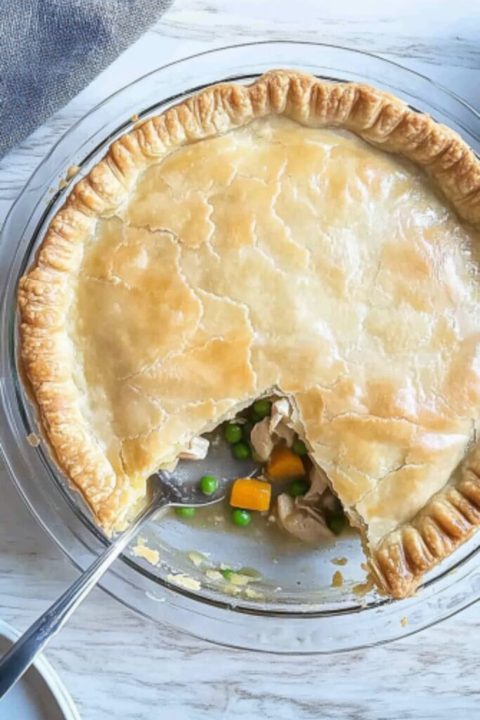 gluten free chicken pot pie recipe dish image