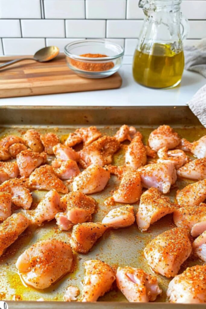 add ingredinets to chicken pieces