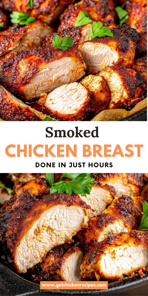 best smoked chicken breast recipe pin