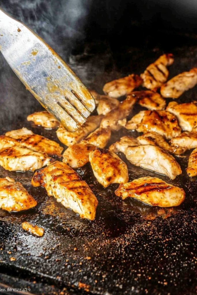 blackstone chicken breast - cook until chicken breast are golden color