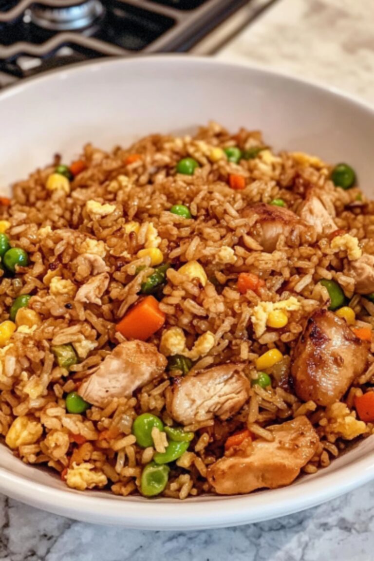 blackstone chicken fried rice plat
