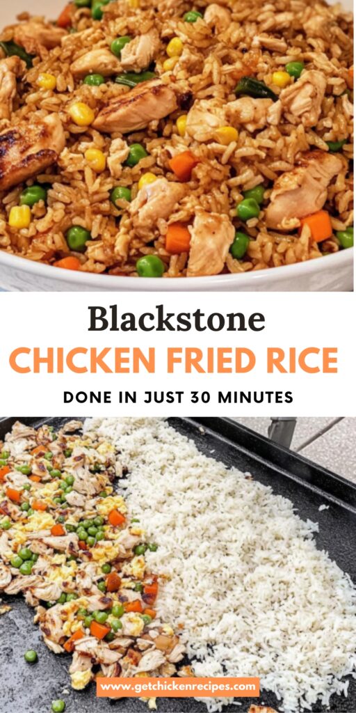 blackstone chicken fried rice recipe pin
