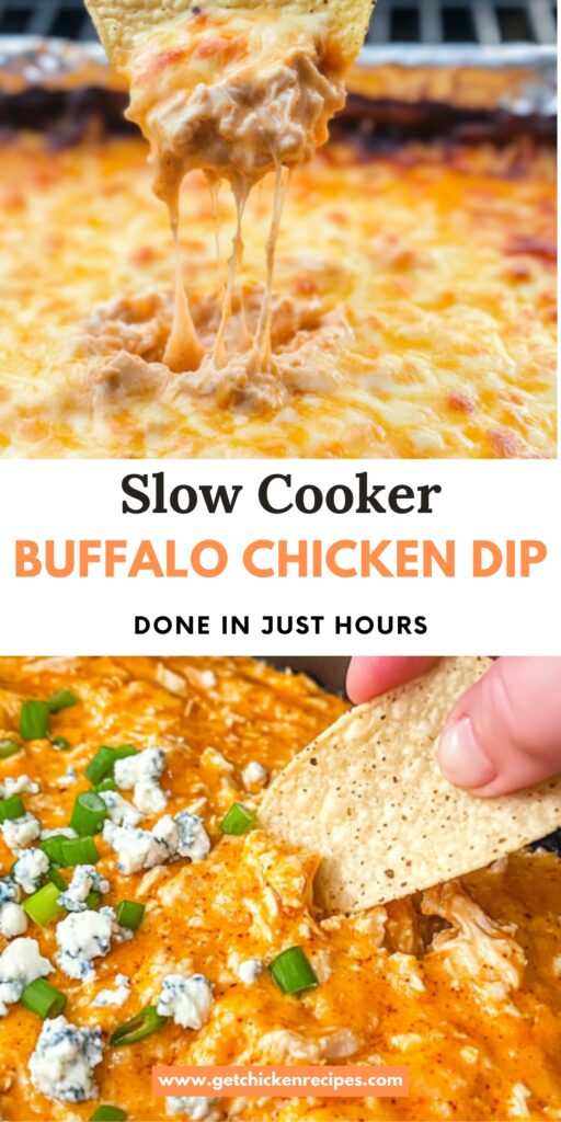 buffalo chicken dip recipe slow cooker pin