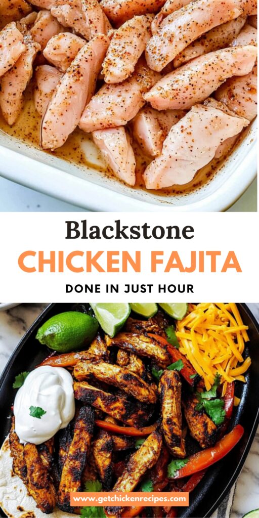 chicken fajita recipe blackstone pin