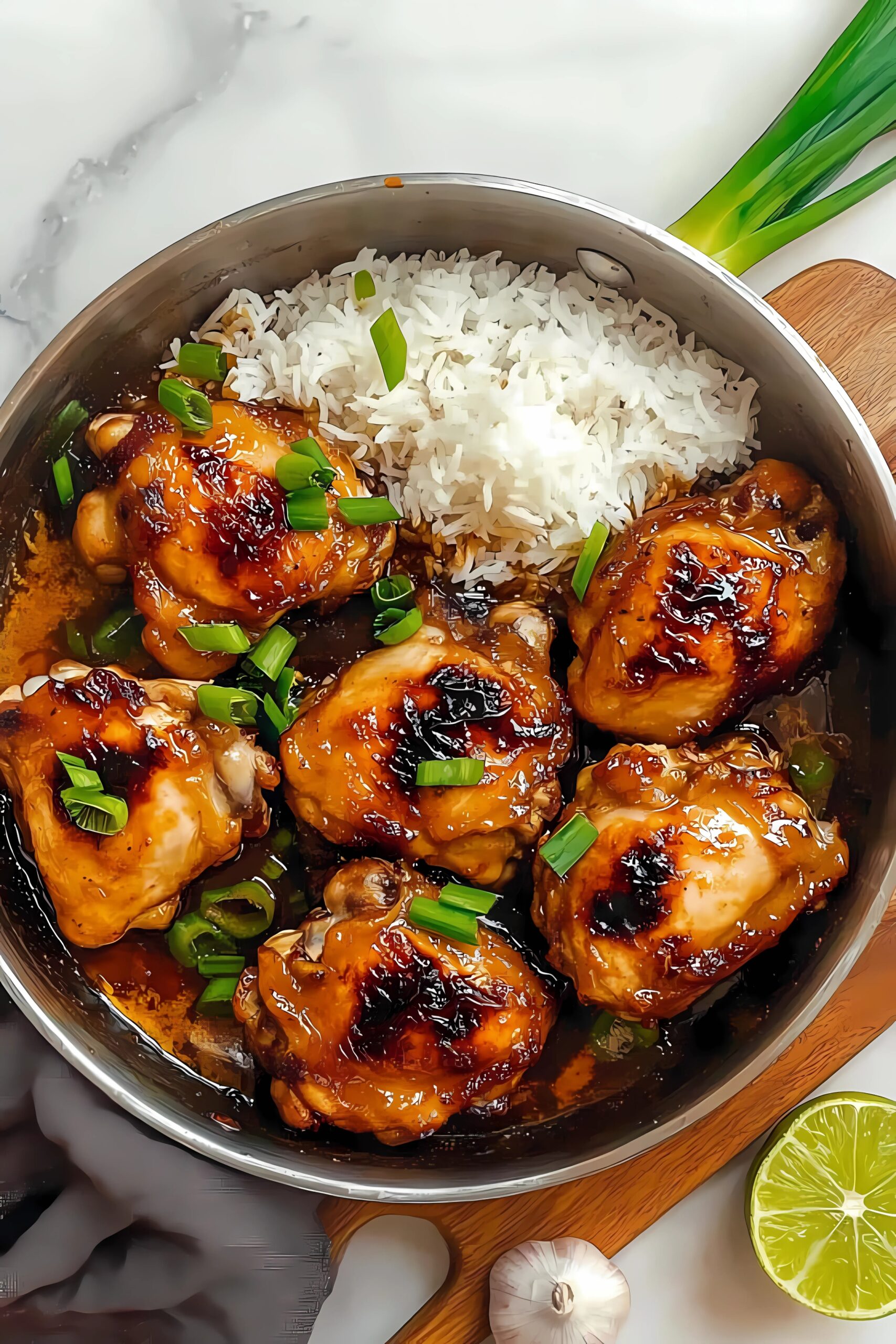 Finely chopped chipotle peppers in adobo sauce on a white cutting board for chicken marinade