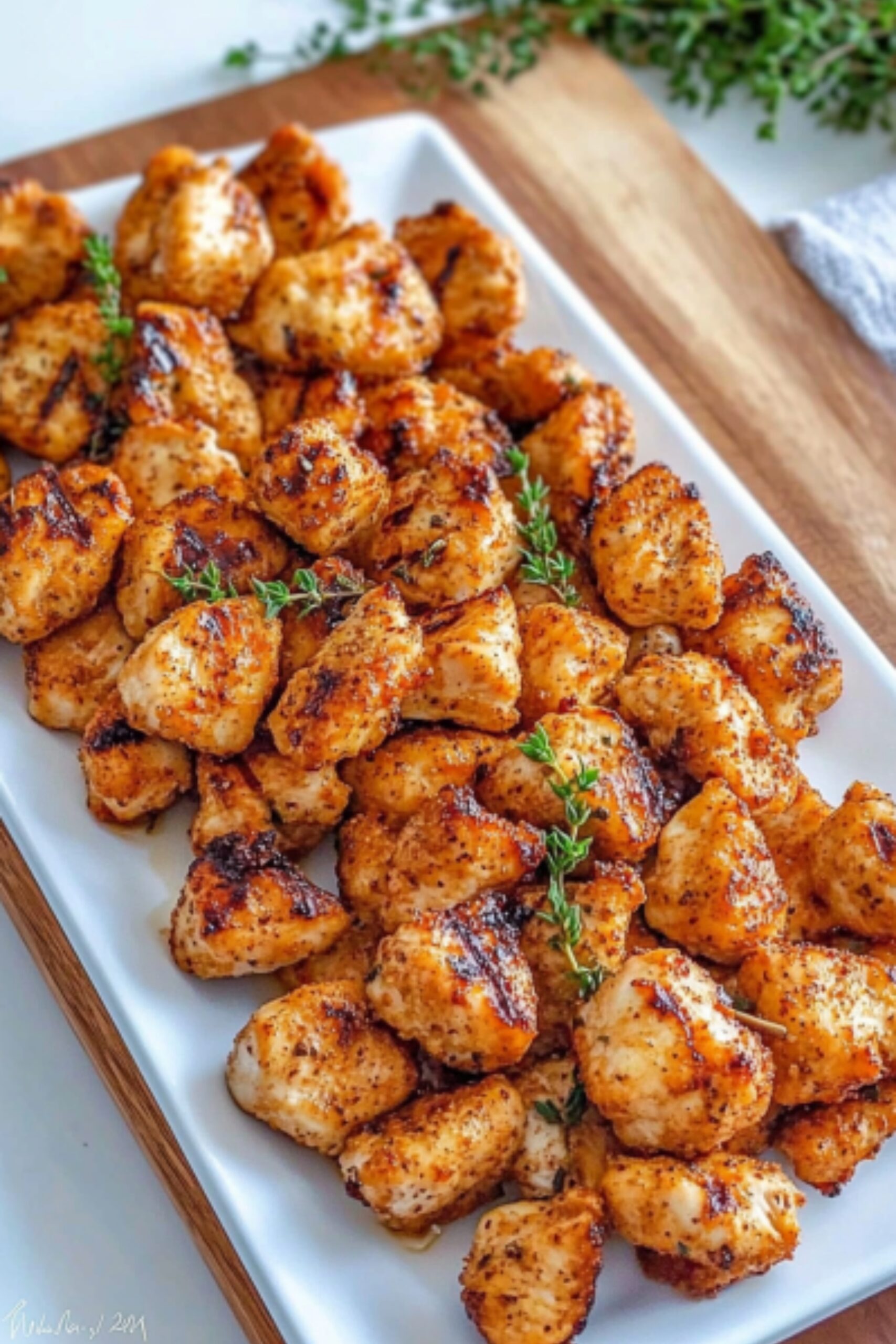 grilled chicken nuggets image