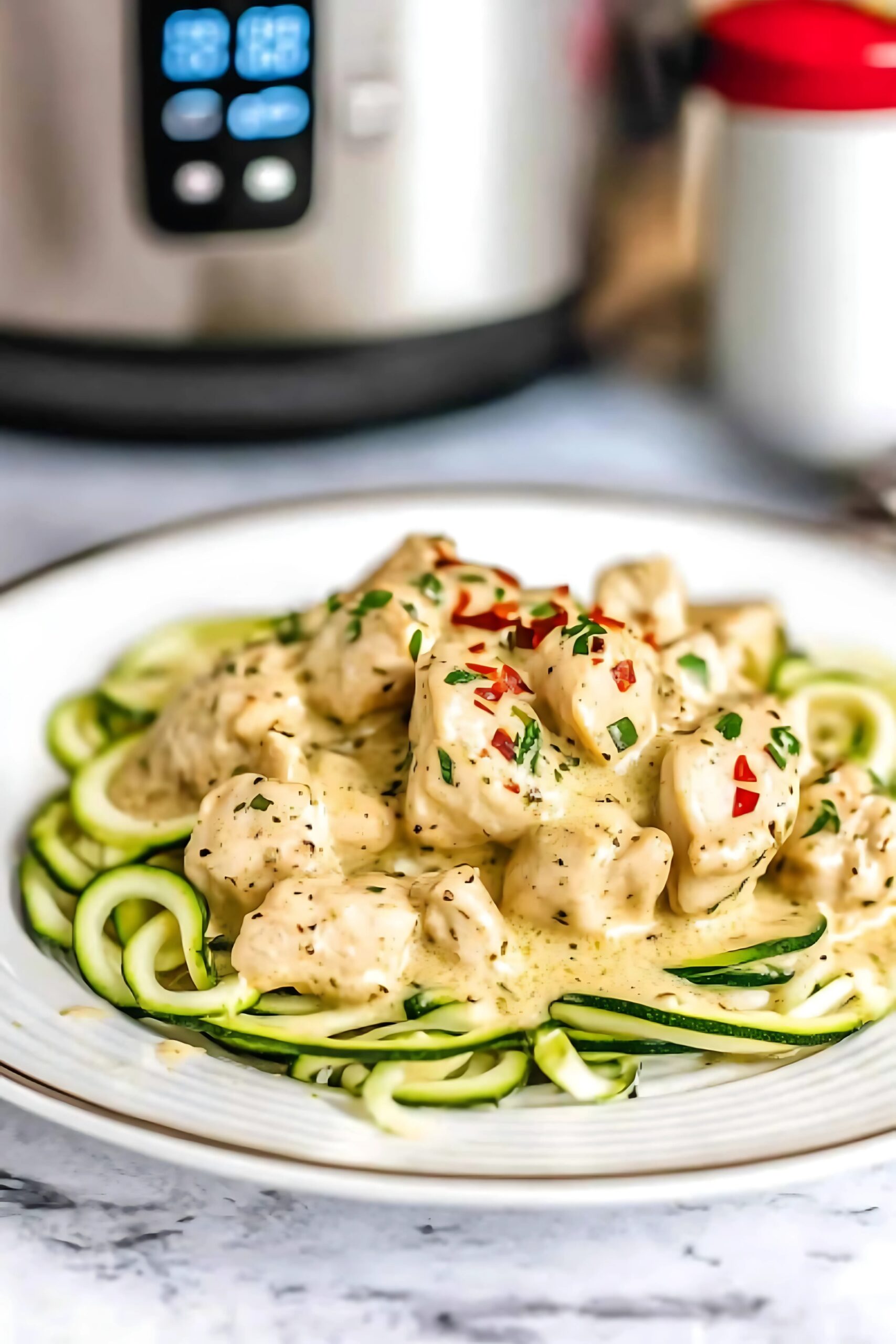 instant pot garlic chicken image