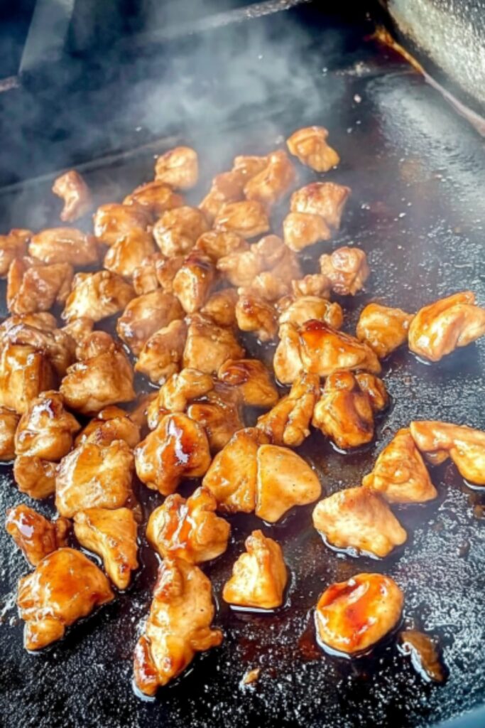 step 6_ constantly mix and sauté the chicken