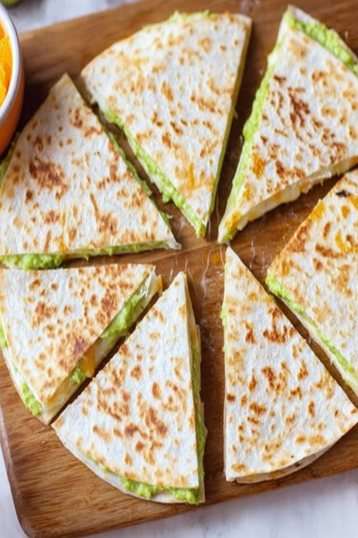 Cheese Quesadilla Triangles