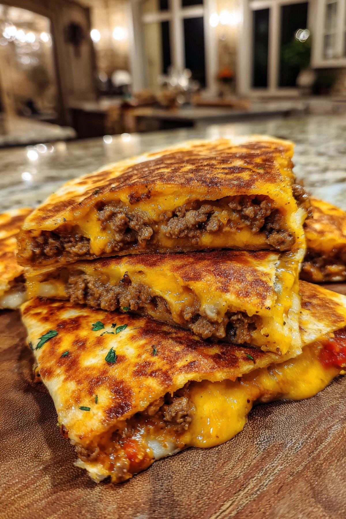 Cheeseburger Quesadillas