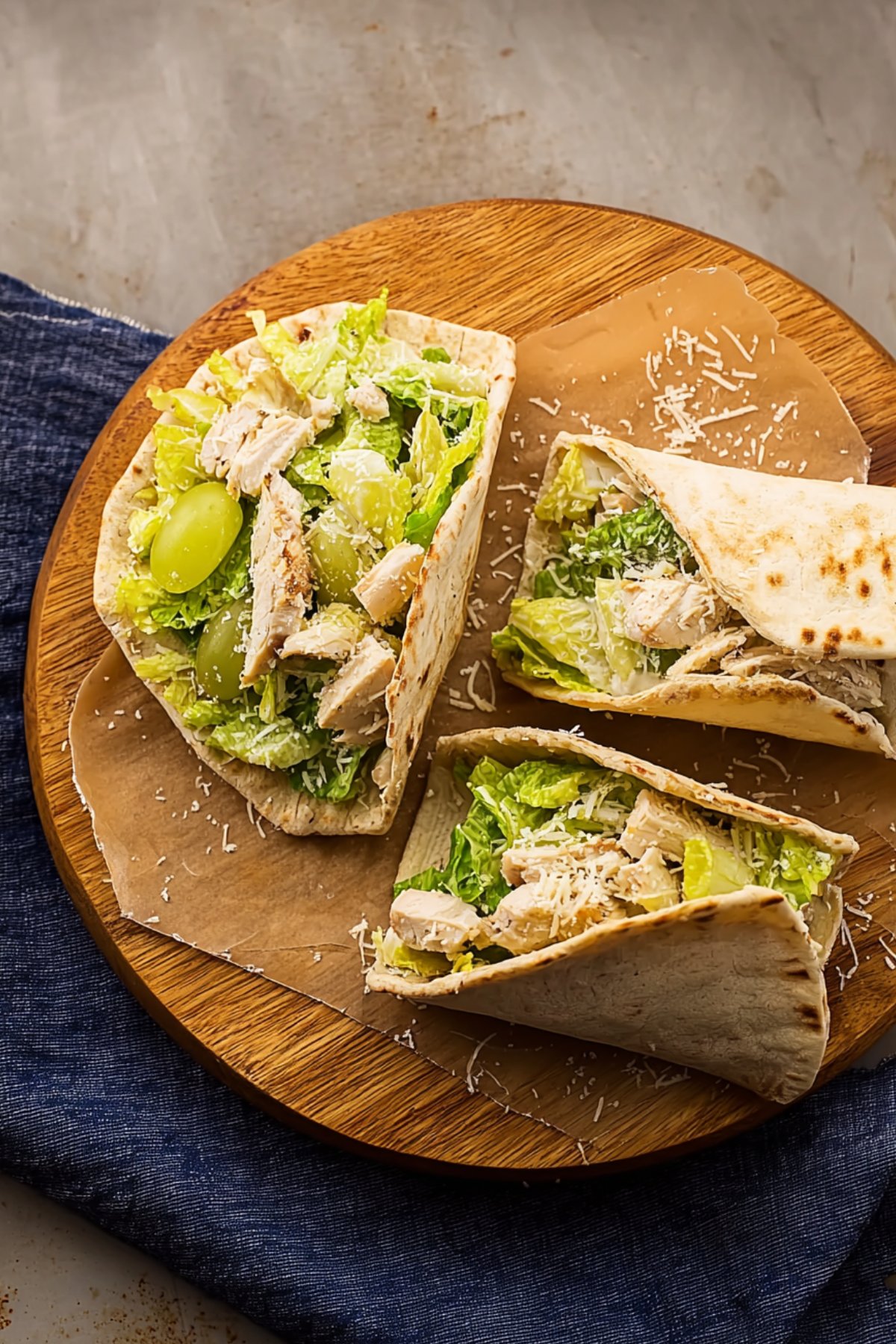 Chicken Caesar Pita Pockets
