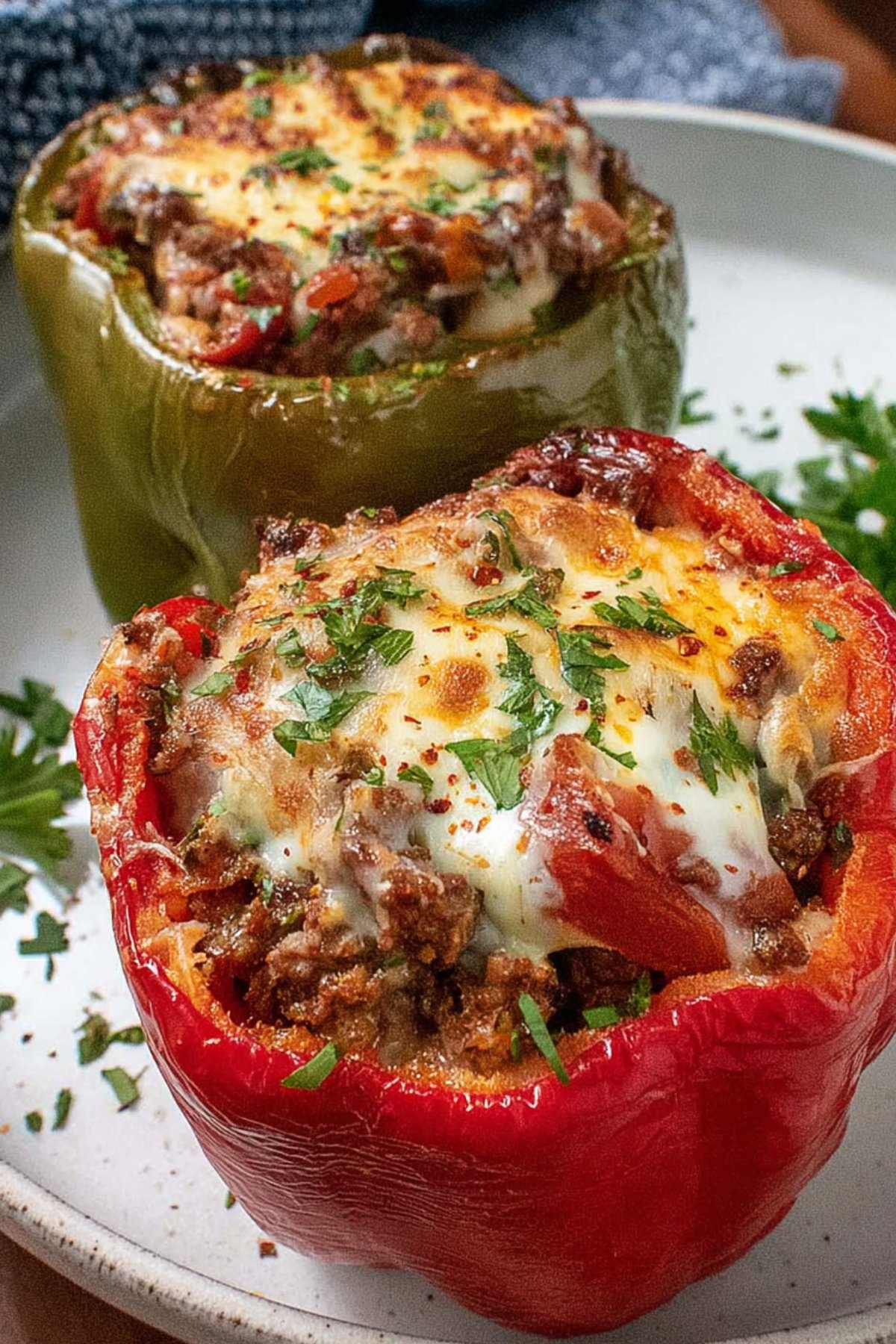 Stuffed Bell Peppers with Beef