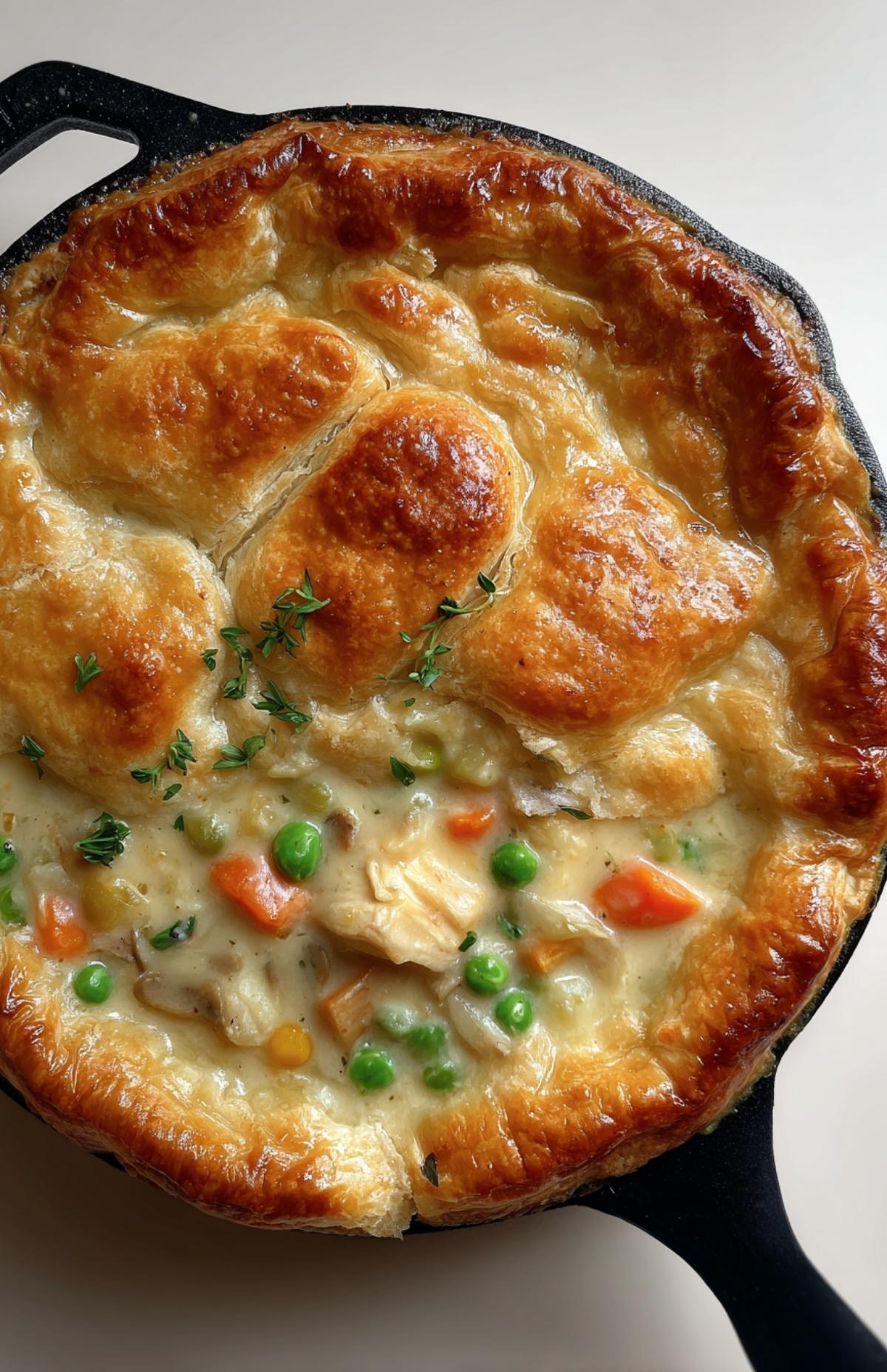 Chicken Pot Pie Skillet
