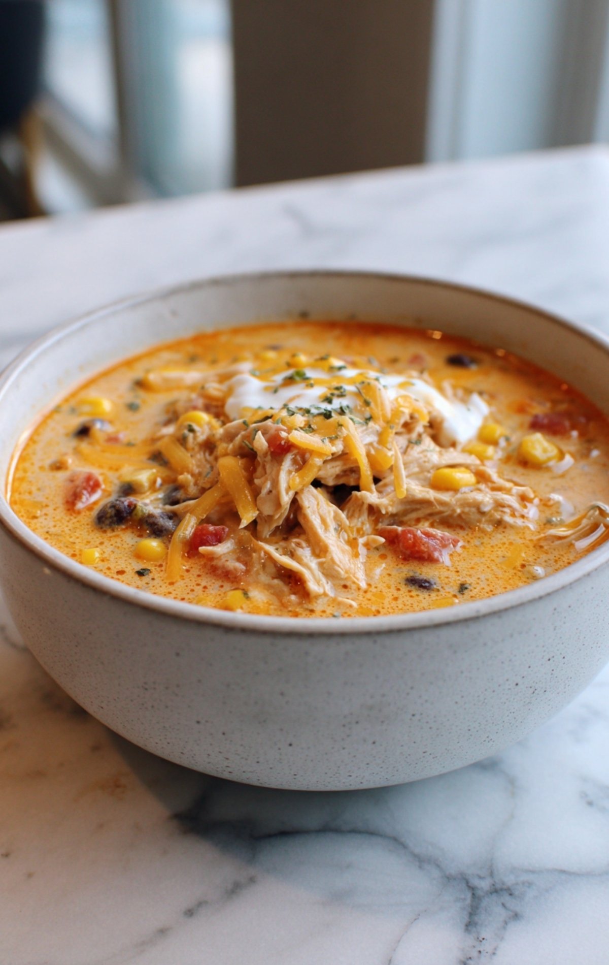 Creamy Chicken Taco Soup
