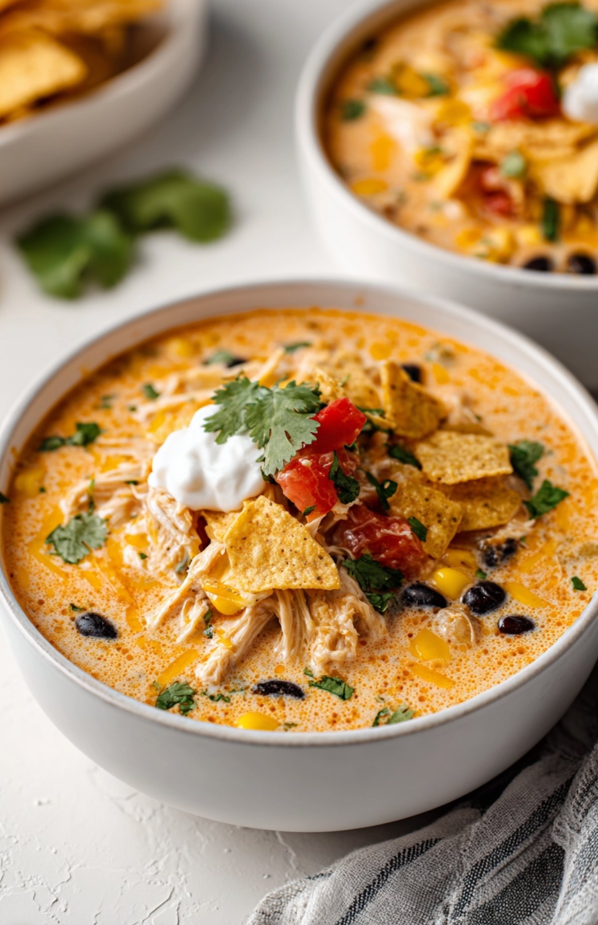 Easy Creamy Chicken Taco Soup