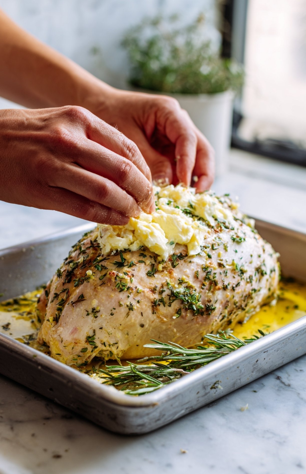 Herb Butter Roasted Turkey Breast- step3