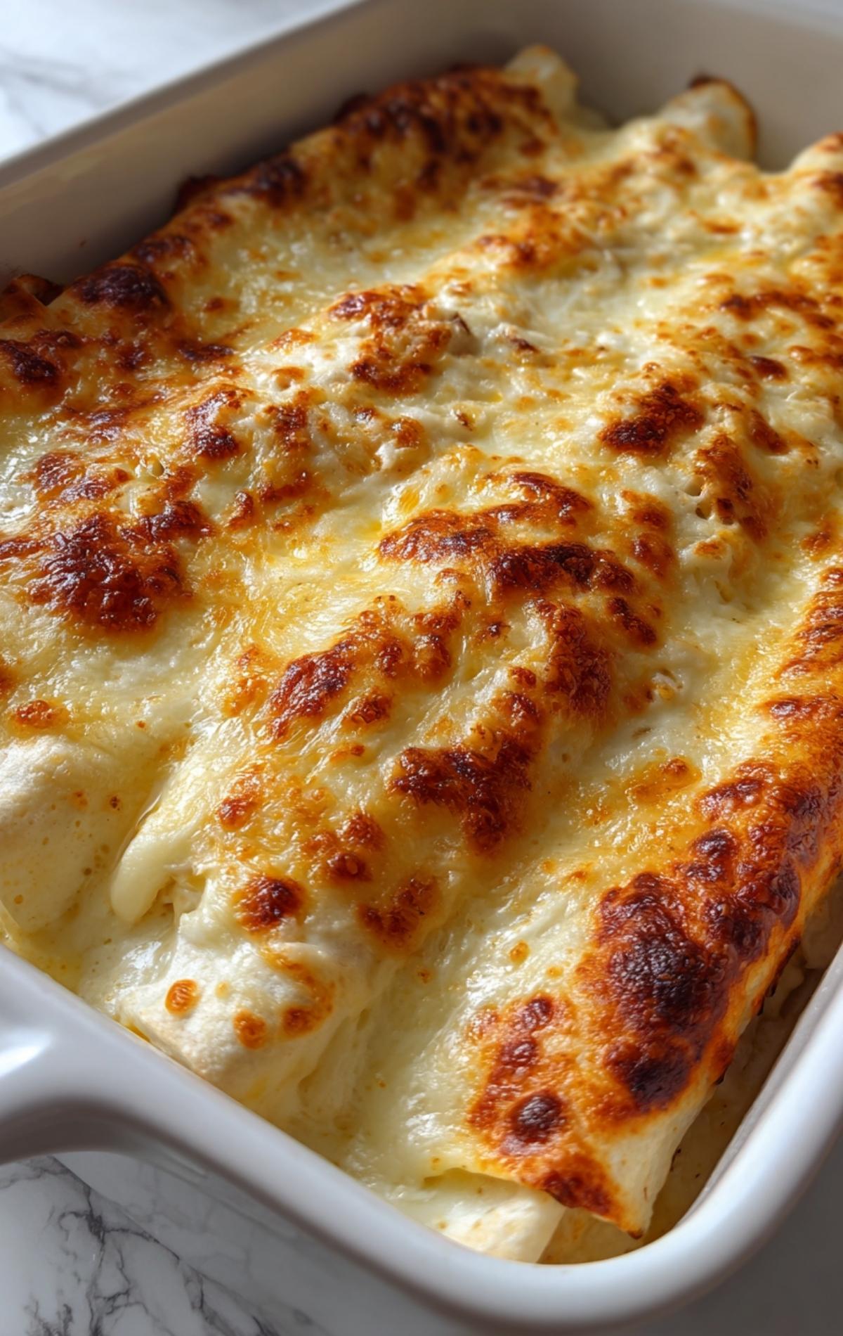 White Chicken Enchiladas